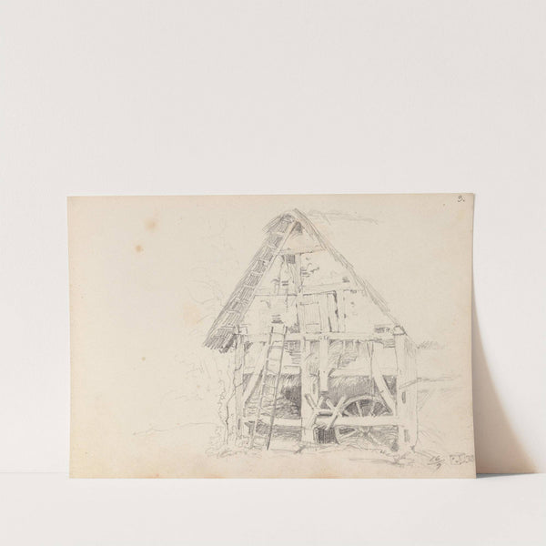 Falleferdig uthus (1838) by Adolph Tidemand