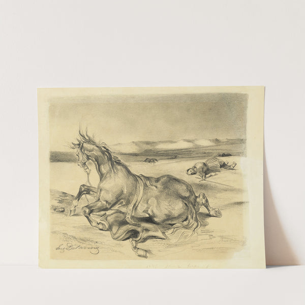 Fallen Horse and Dead Knight (c. 1827–1829) by Eugène Delacroix