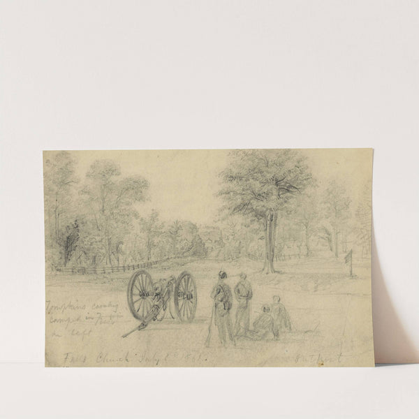 Falls Church, July 1st, 1861, Outpost by Alfred Rudolph Waud