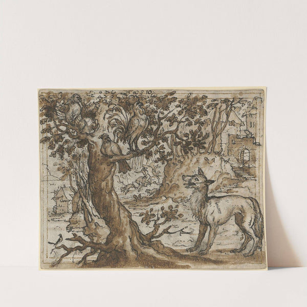 False friendship (the fox and the hens) by Christoph Murer