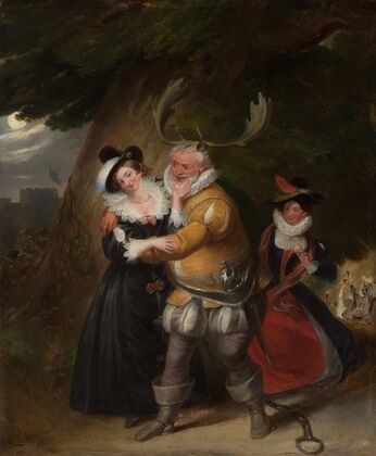 Falstaff at Herne’s Oak, from ‘The Merry Wives of Windsor,’ Act V, Scene v — size preview