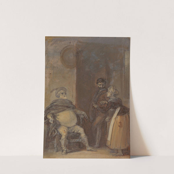 Falstaff with Mistress Quickly and Bardolph by Robert Smirke