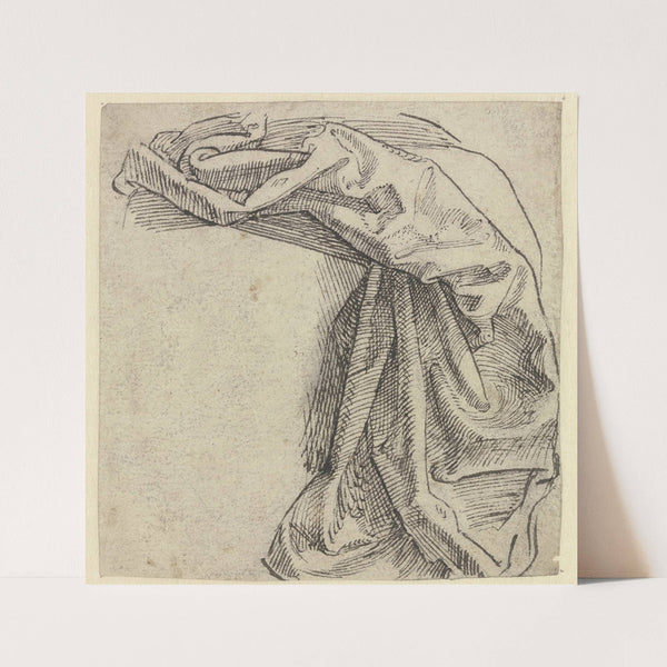 Faltenstudie nach einem hängendem Tuch by Hans Brosamer