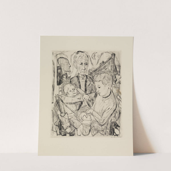 Familienszene (Familie Beckmann) (1918) by Max Beckmann