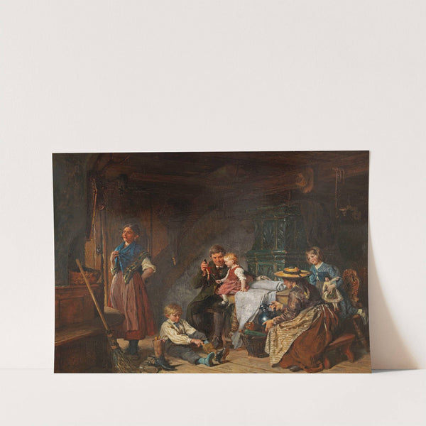 Familienszene (Ca. 1860-1890) by Felix Schlesinger