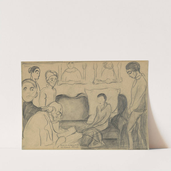 Familiescene. Sønnen by Edvard Munch