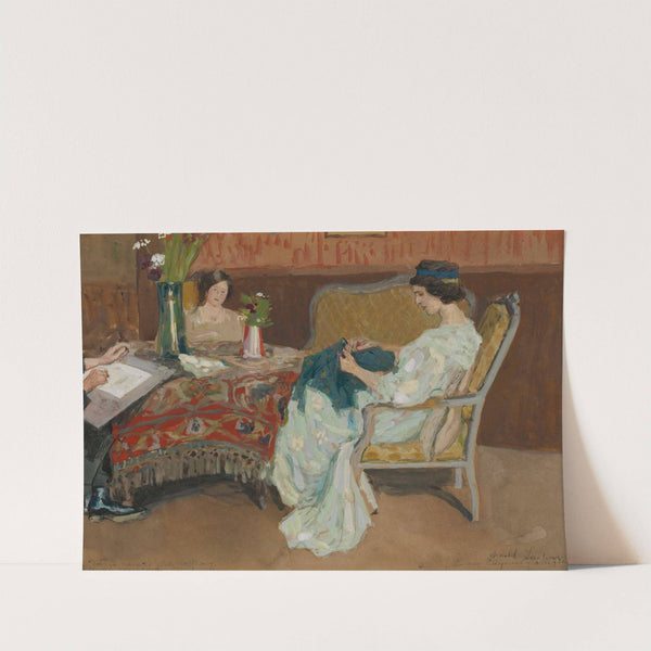 Familietafereel by Arnold Borisovich Lakhovsky