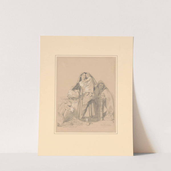 Famille de paysans béarnais au repos (1865) by Eugène Devéria