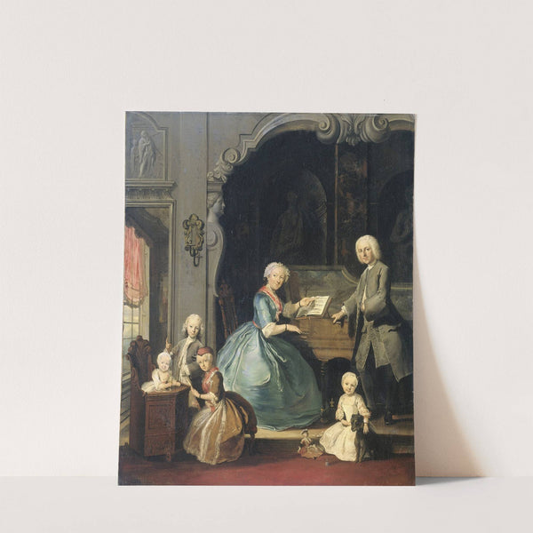 Family Group near a Harpsichord (1739) by Cornelis Troost