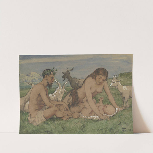 Family of Fauns (1887) by Hans Thoma