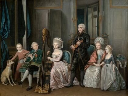 Family Portrait Of Louis-Philippe D’orléans (1747-1793), Duke Of Chartres (1781) — size preview