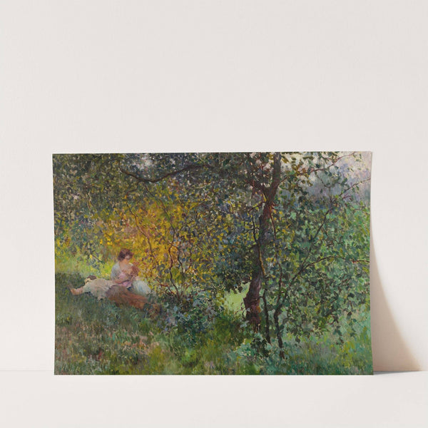 Family Resting In A Park by Luis Graner i Arrufi