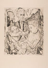Family Scene (Beckmann Family), plate 2 from the portfolio ‘Faces’ (1918)