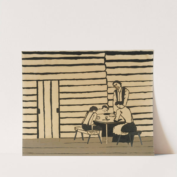 Family Supper (Saying Grace) by Horace Pippin