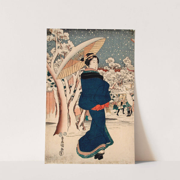 Famous Places in the Eastern Capital; The Year-end Fair at Asakusa by Utagawa Kunisada (Toyokuni III)