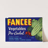 Fancee Vegetables Label (1930-1950)