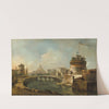 Fanciful View of the Castel Sant’Angelo,Rome (c. 1785) by Francesco Guardi