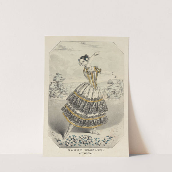 Fanny Elssler in the favorite dance La cachucha (1838-1846) by Currier & Ives.