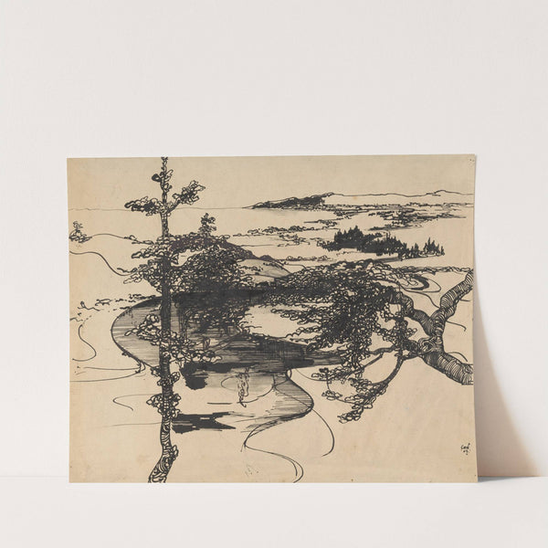 Fantasielandschap by Karel de Nerée tot Babberich