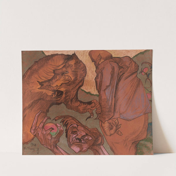 Fantastic composition (1920) by Stanisław Ignacy Witkiewicz