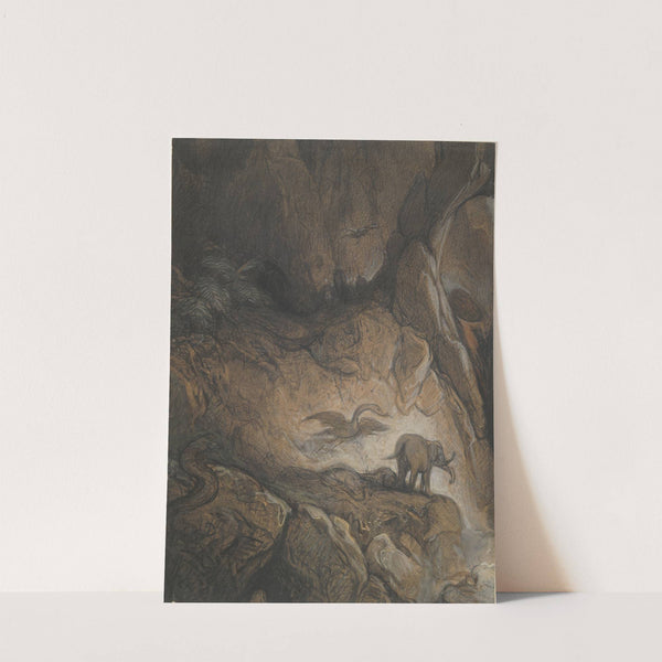 Fantastic Gorge with Animals and Figures (19th century) by Gustave Doré