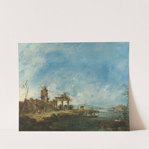 Fantastic Landscape (ca. 1765) by Francesco Guardi