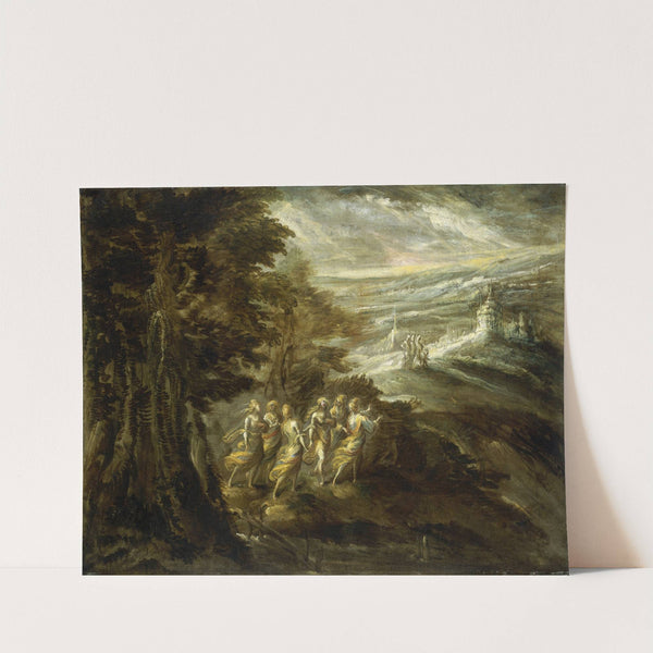 Fantastic Landscape with Figures by Anonymous