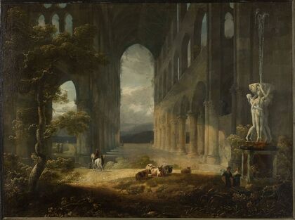 Fantastical ruins with a pastoral scene — size preview
