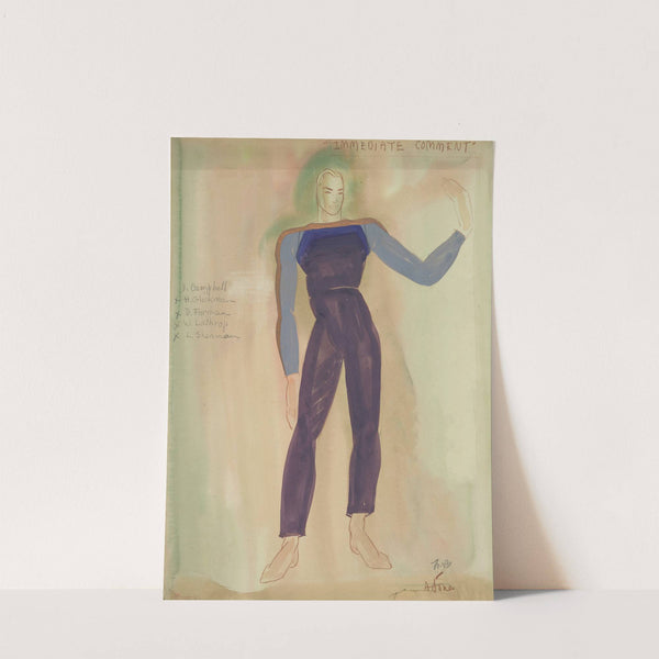 Fantasy 1939: ‘Immediate Comment’ purple trousers, purple sweater (1934-1943) by Alex Jones