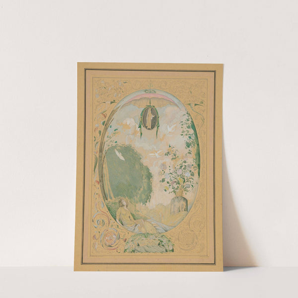 Fantasy; and Floral design for a frontispiece by Sergey Chekhonin