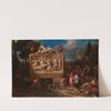 Fantasy landscape with St Charles Borromeo by Henry Ferguson
