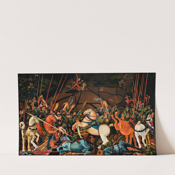 Fantasy of Paolo Uccellos La Battaglia (prestudy) (1923) by William Scharff