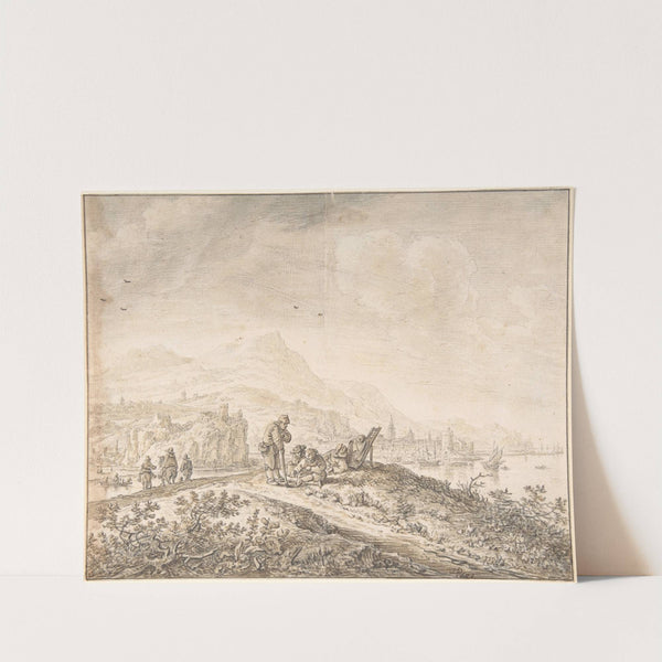 Fantasy Rhine Landscape by Herman Saftleven