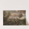 Fantasy view of Amsterdam from Weesp by Anonymous