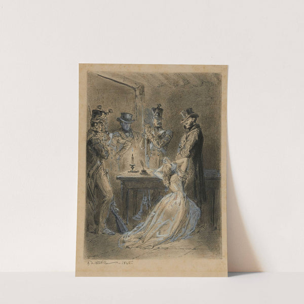 Fantine aux pieds de Javert (1865) by Alphonse Marie De Neuville