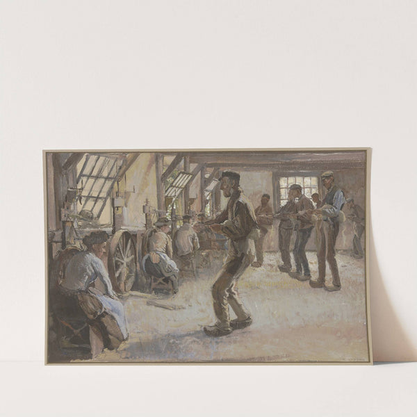 Farbstudie für die 'Große Spinnerei von Edam' by Rudolf Gudden