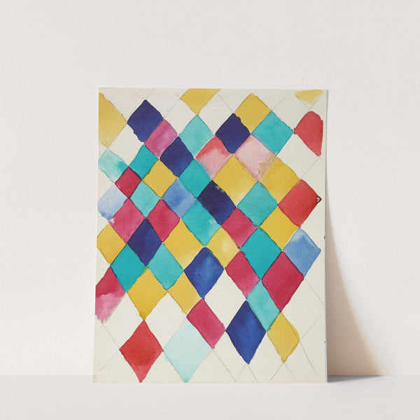 Farbstudie mit Rauten by Wassily Kandinsky