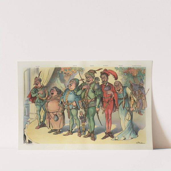 Farewell performance by Robbin' Hood and his merry men by John Samuel Pughe