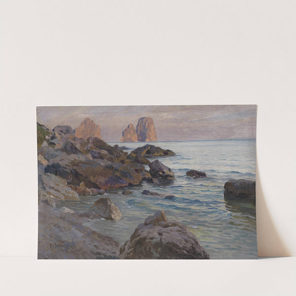 Farglioni-Felsen bei Capri by Paul Von Spaun