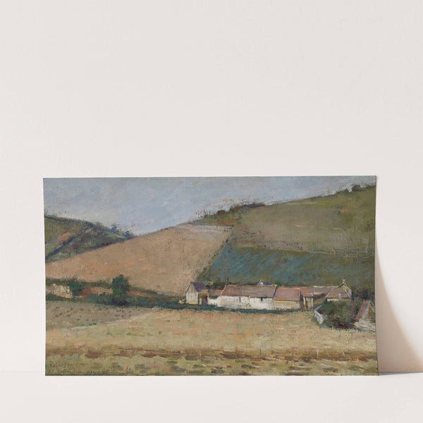 Farm Among Hills, Giverny (c. 1887) by Theodore Robinson