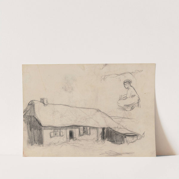 Farm and Milking Woman by Jakob Smits