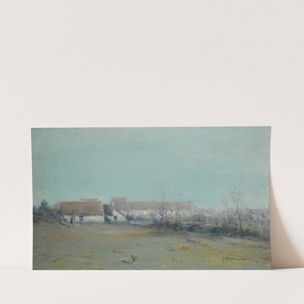 Farm At Dusk by Ivan Pavlovich Pokhitonov