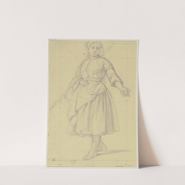 Farm girl by Jakob Becker