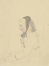 Farm girl in profile