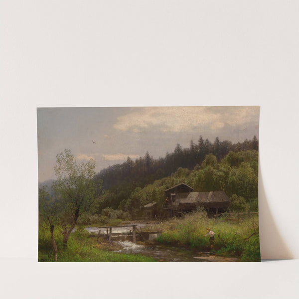 Farm House by the Creek by Hermann Ottomar Herzog