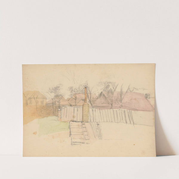 Farm in Strážky I. (1880–1890) by Ladislav Mednyánszky