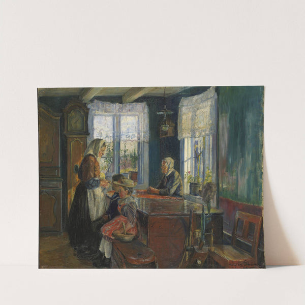 Farm Interior by Halfdan Strøm