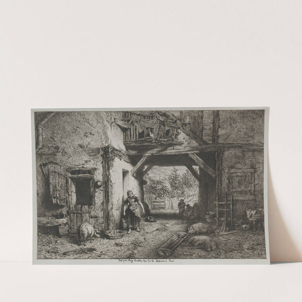 Farm Interior (1845) by Charles Emile Jacque