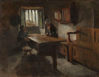 Farm Interior from Rochefort-en-terre, Brittany