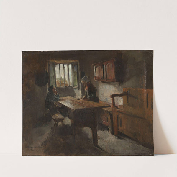 Farm Interior from Rochefort-en-terre, Brittany by Harriet Backer